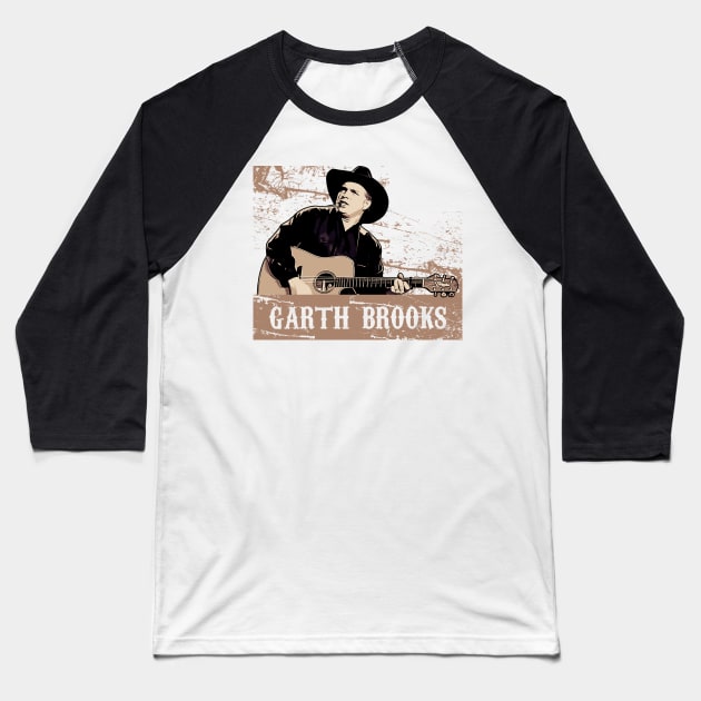 Garth Brooks Baseball T-Shirt by Degiab